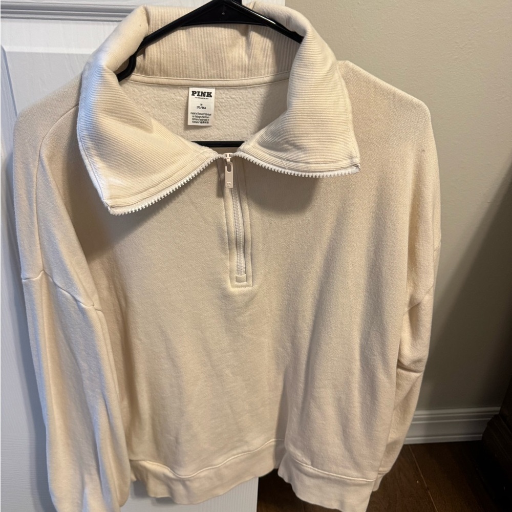 PINK Victoria's Secret Cream Cowl Neck Sweater